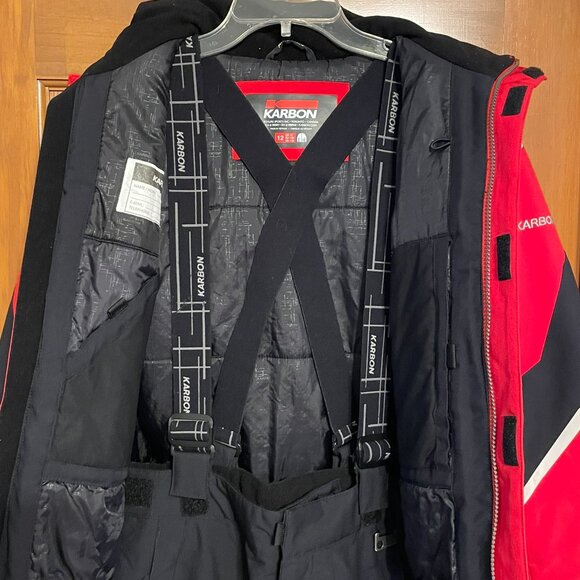 Boys 12 Karbon ski/snow set- jacket and pants in EUC - Picture 10 of 16